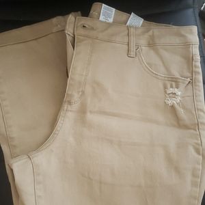 Khaki capris